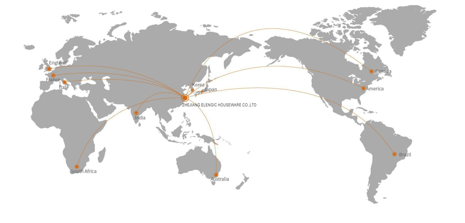 Elengic drinkware export markets across global regions