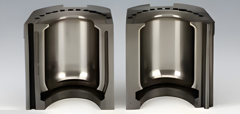 Cross-section of double-wall vacuum insulated drinkware construction