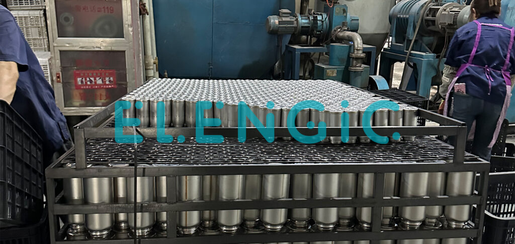 Stainless steel tumbler bodies prepared for vacuum insulation processing
