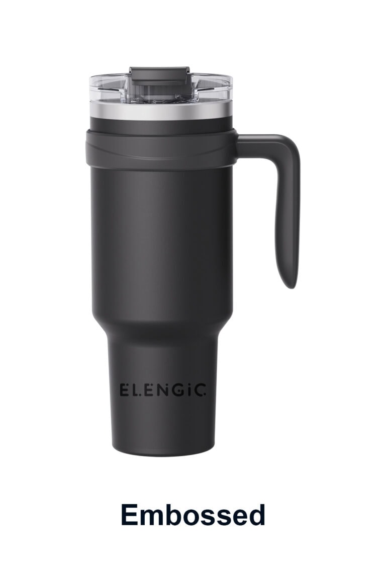 Embossed logo option for custom tumbler projects