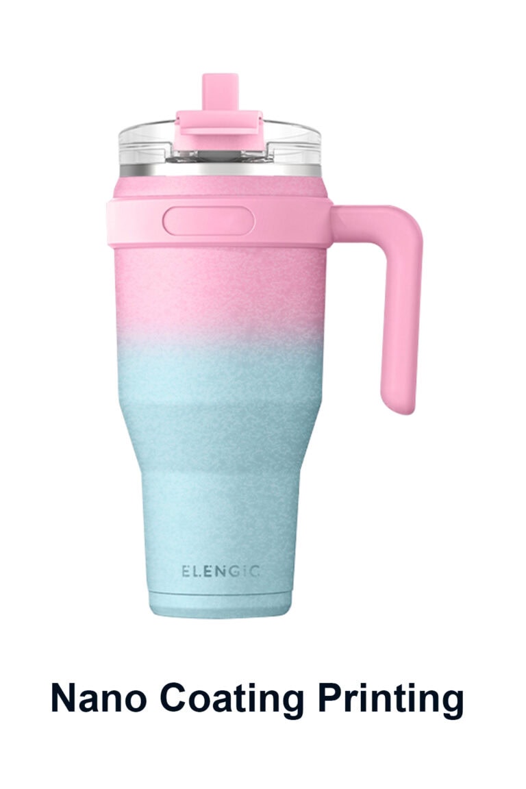 Nano coating finish for custom tumbler color customization