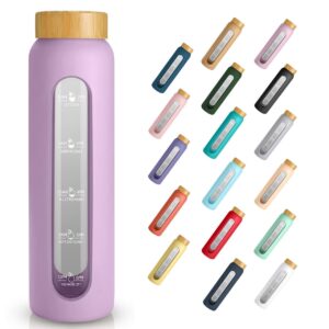 42 ounce water bottle in borosilicate glass