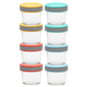 4oz Glass Baby Food Storage Jar with Airtight Lid
