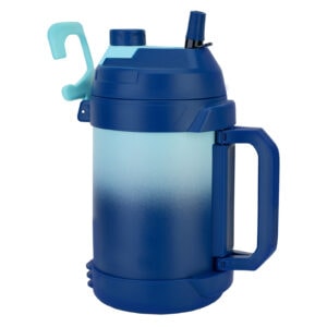128oz stainless steel water bottle with straw and handle