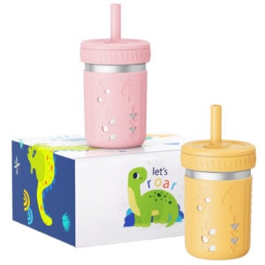 10 oz Stainless Steel Tumbler for Kids with Two Lids | OEM